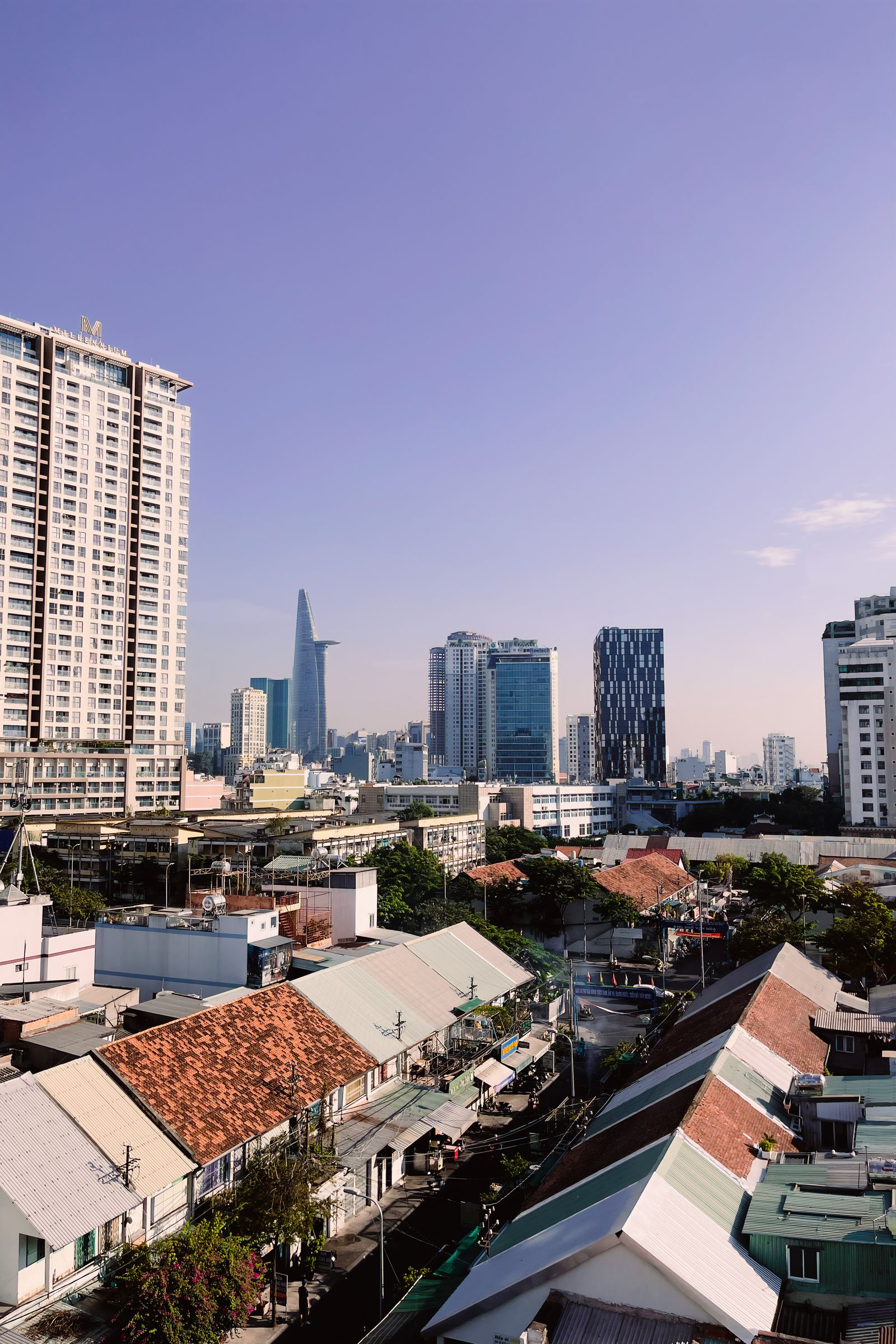 City skyline by day