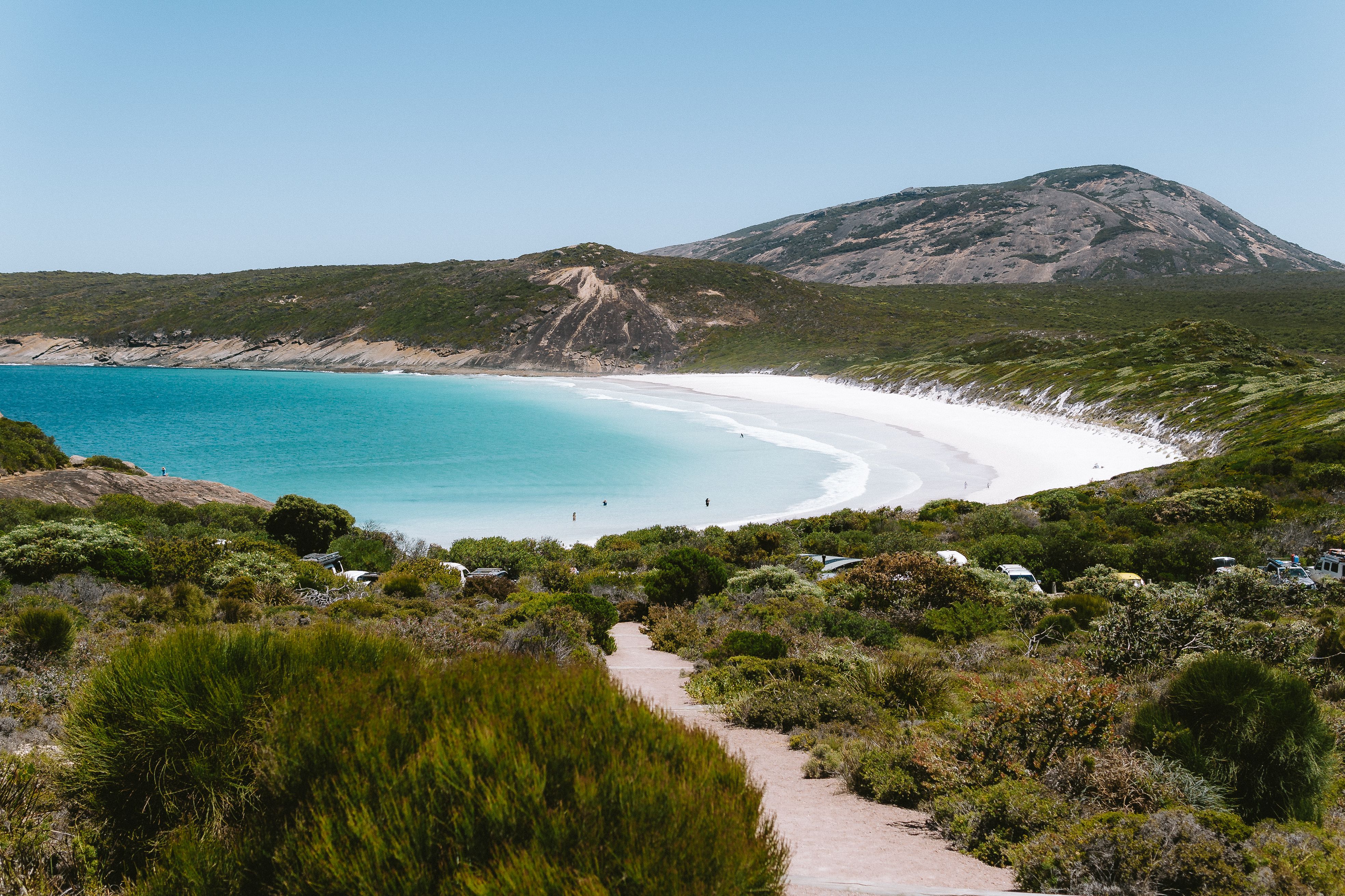 Discover the breathtaking white sandy beaches and turquoise waters of Esperance, Western Australia.
