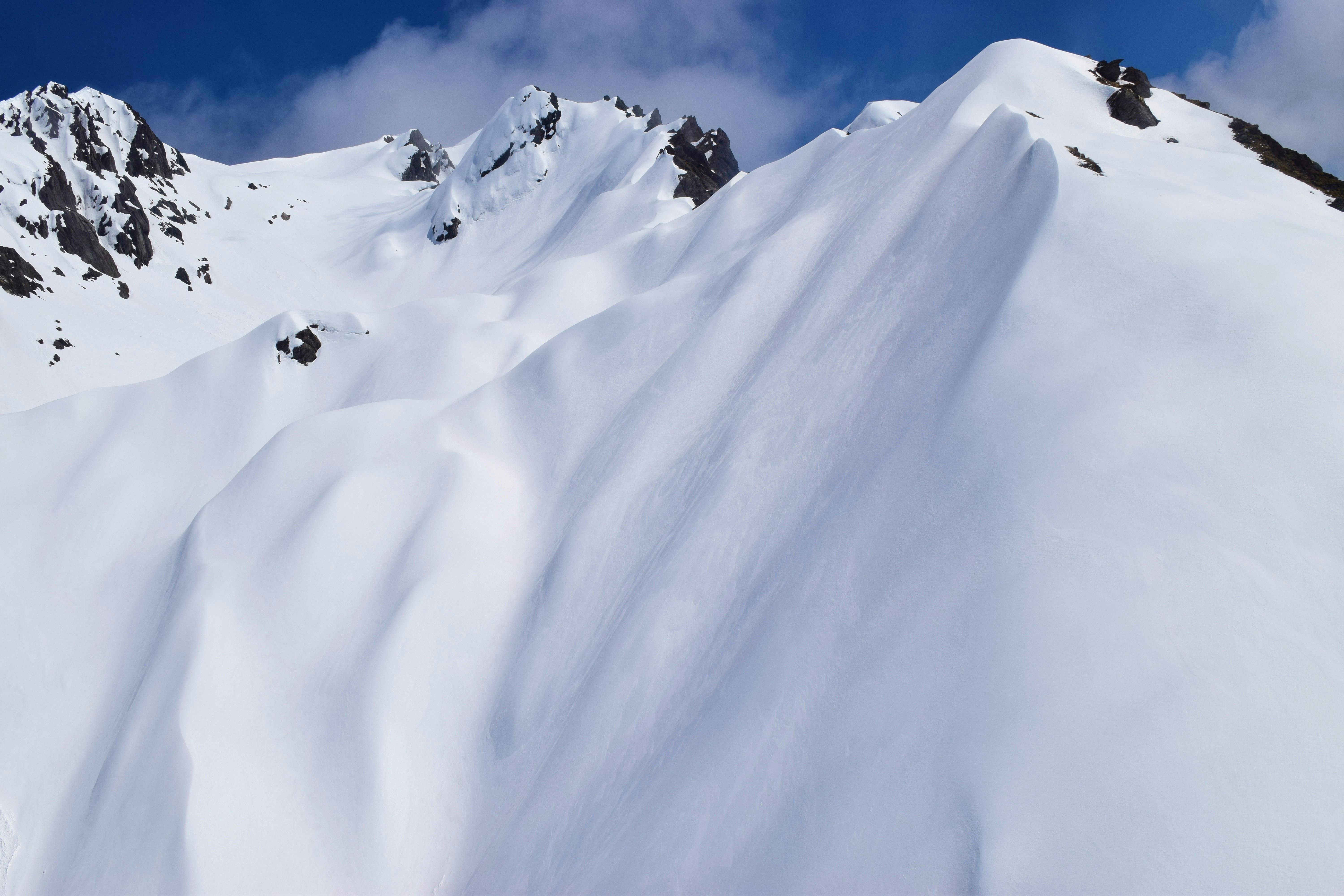 snow cover mountain slope