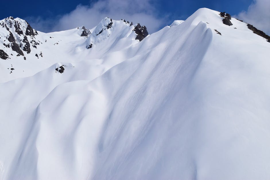 Snow Cover Mountain Slope · Free Stock Photo