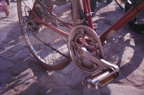 Free stock photo of analog, analog camera, bicycle