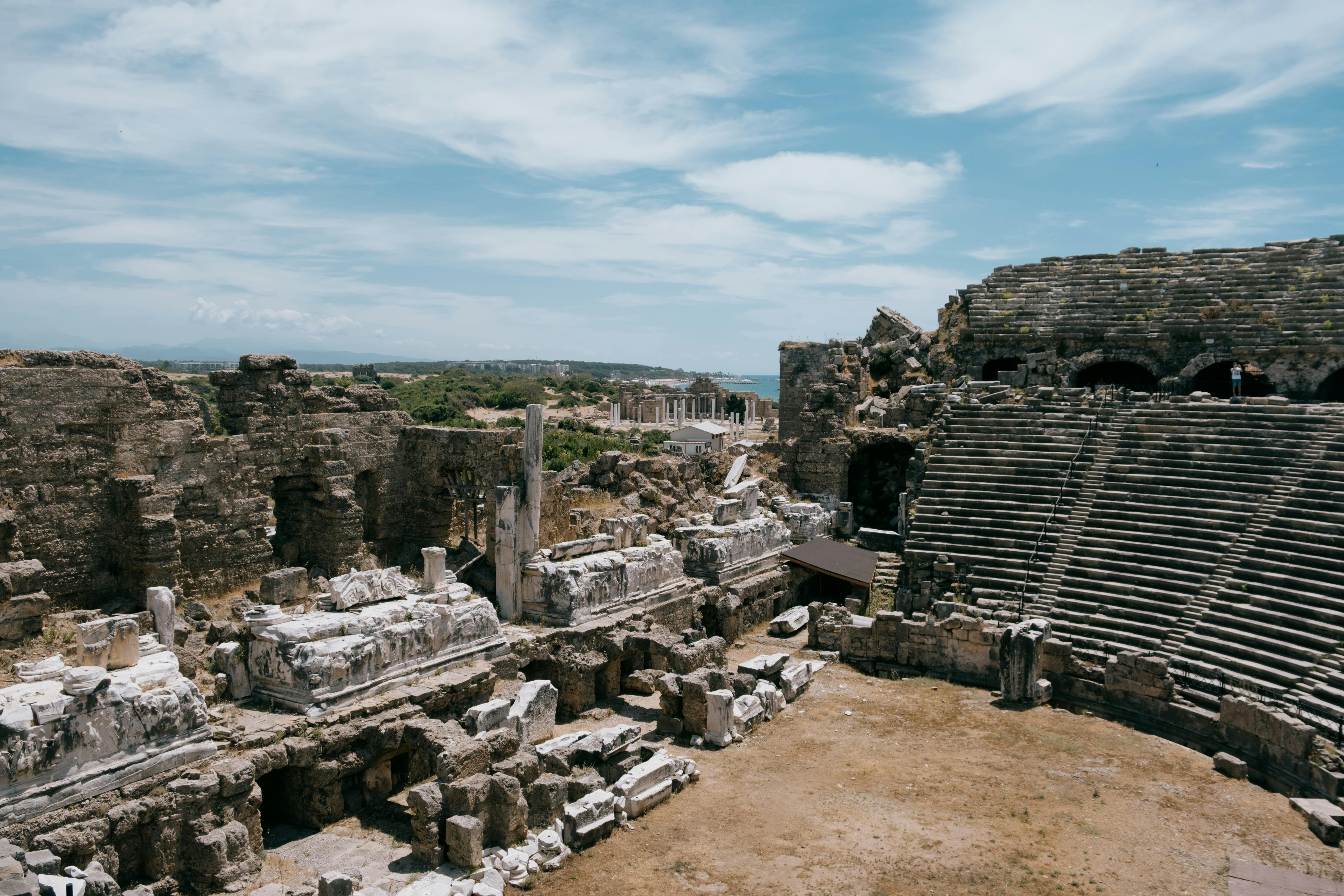 Ingyenes stockfotó amfiteátrum, antalya, antik témában Stockfotó