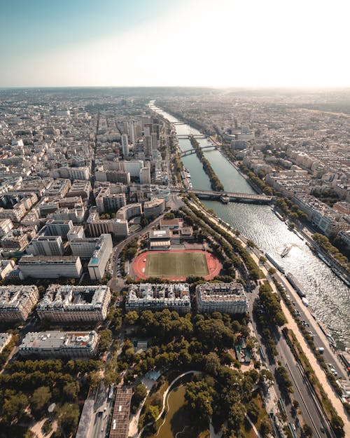 Foto Aérea Da Cidade De Paris