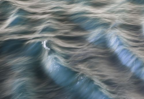 Free Captivating abstract photograph of ocean waves capturing motion and flow in Guaratuba, Brazil. Stock Photo