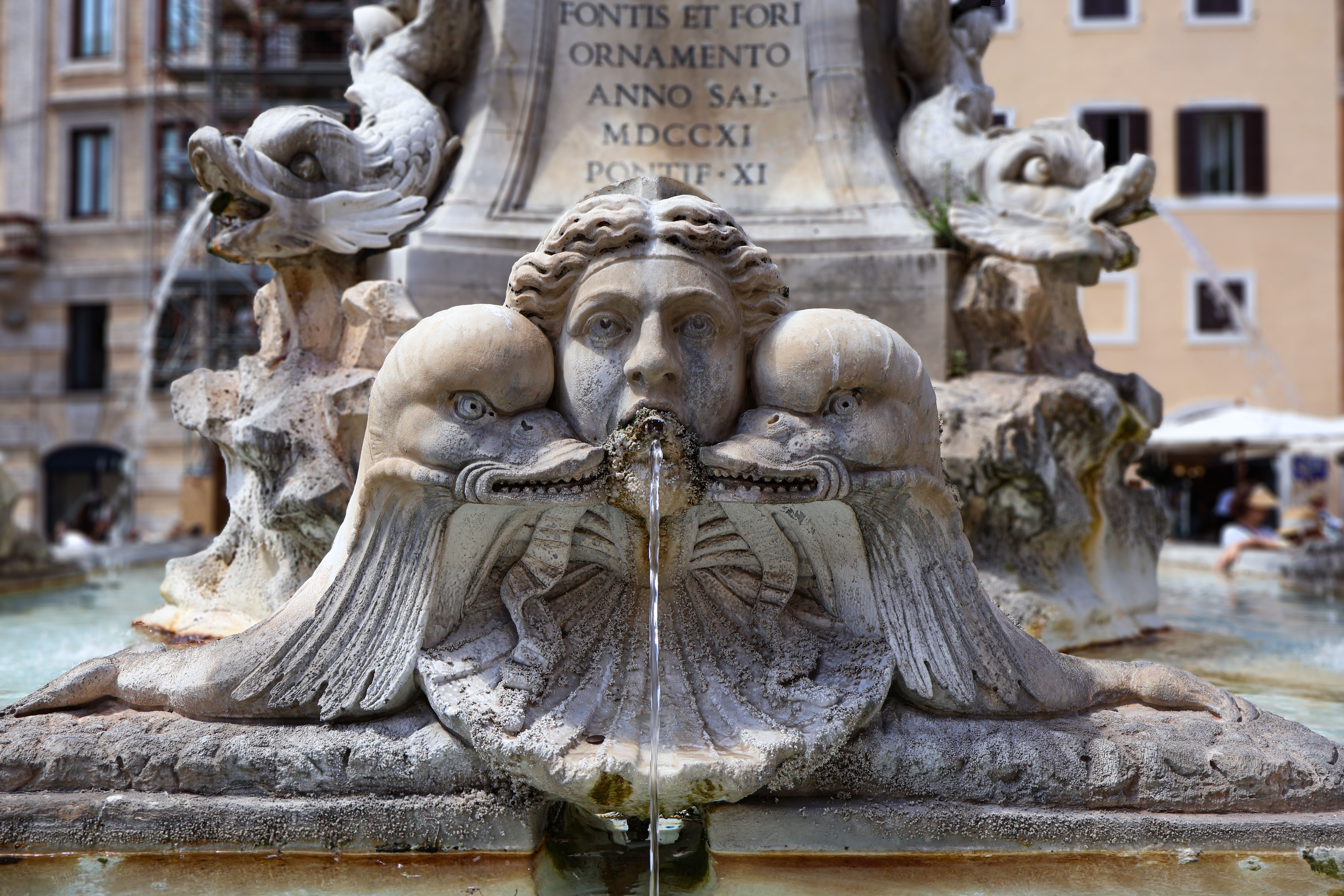 Historic Fountain Detail in Rome, Italy · Free Stock Photo