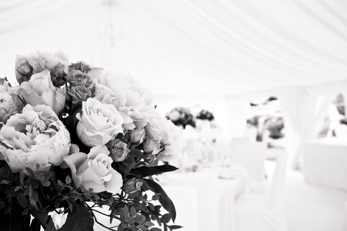 Elegant white floral arrangement