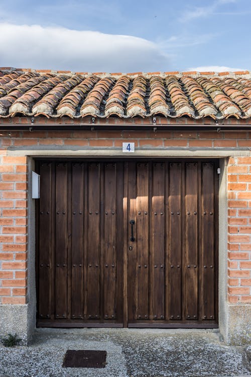 Porte En Bois Marron