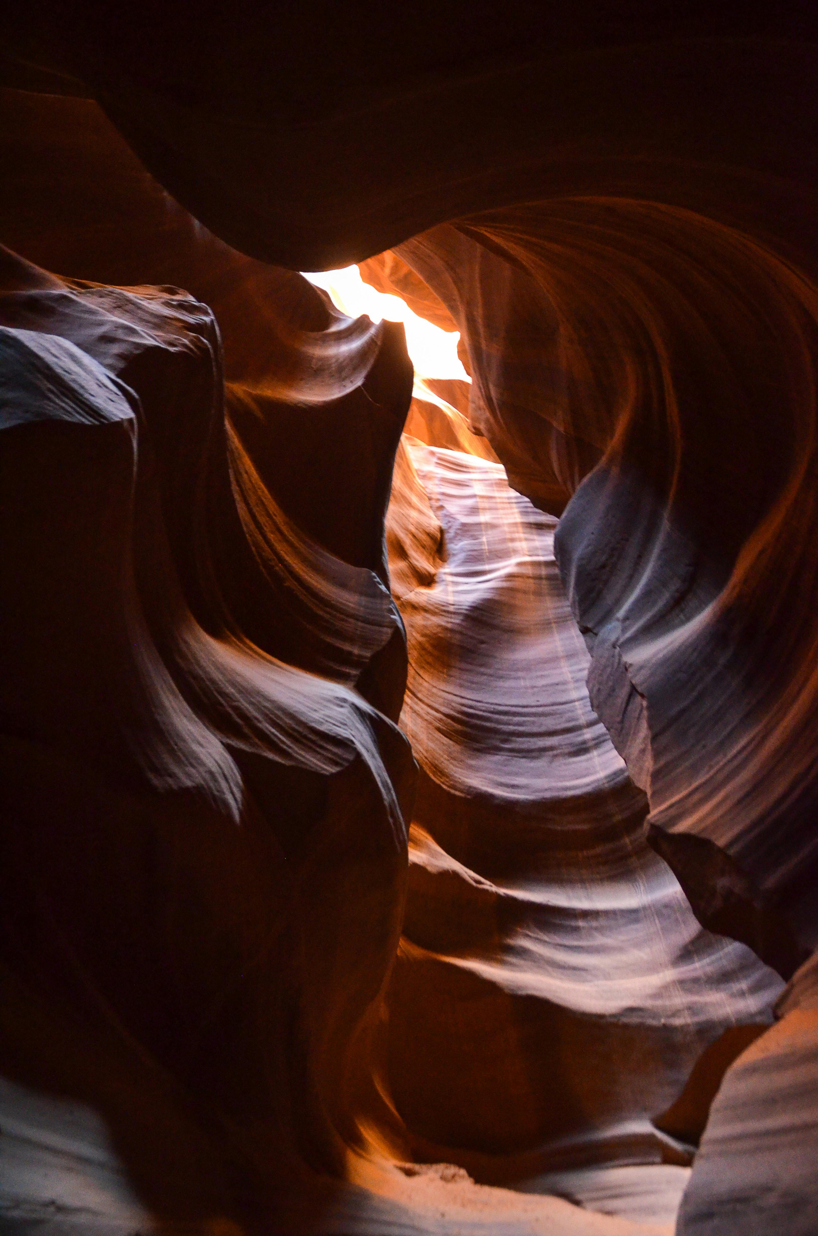 low angle photography og antelope canyon