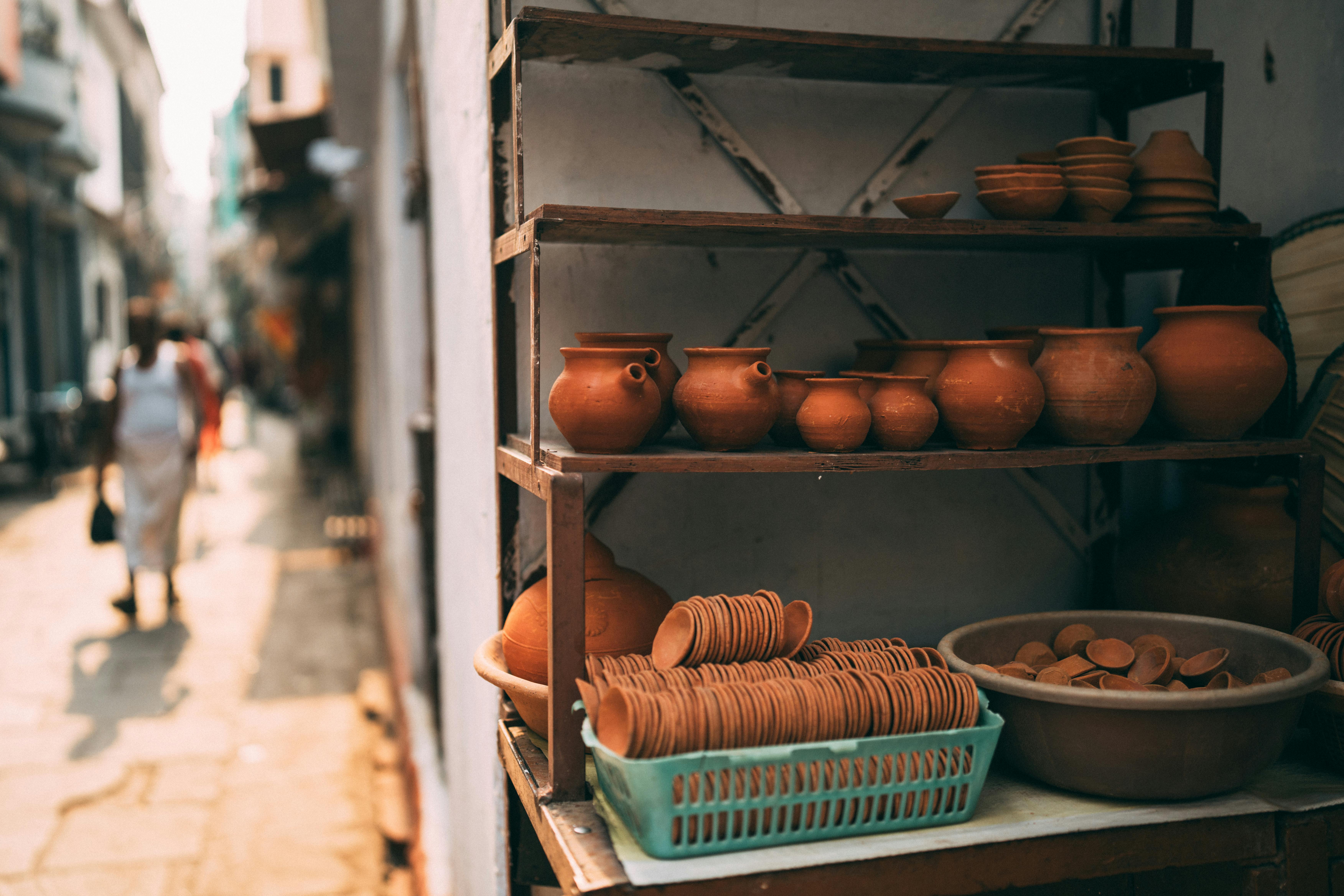 Clay pots