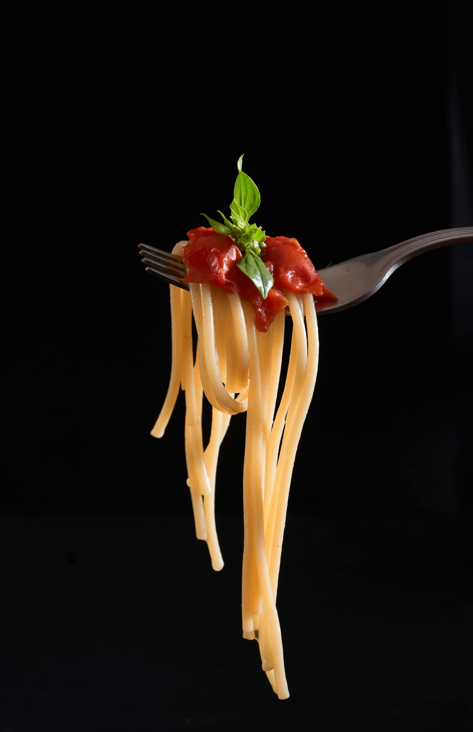 Close-up spaghetti dish matching the benchmark remix section