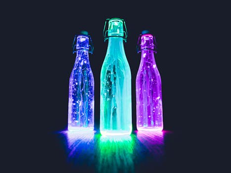 Three Lightened Bottles