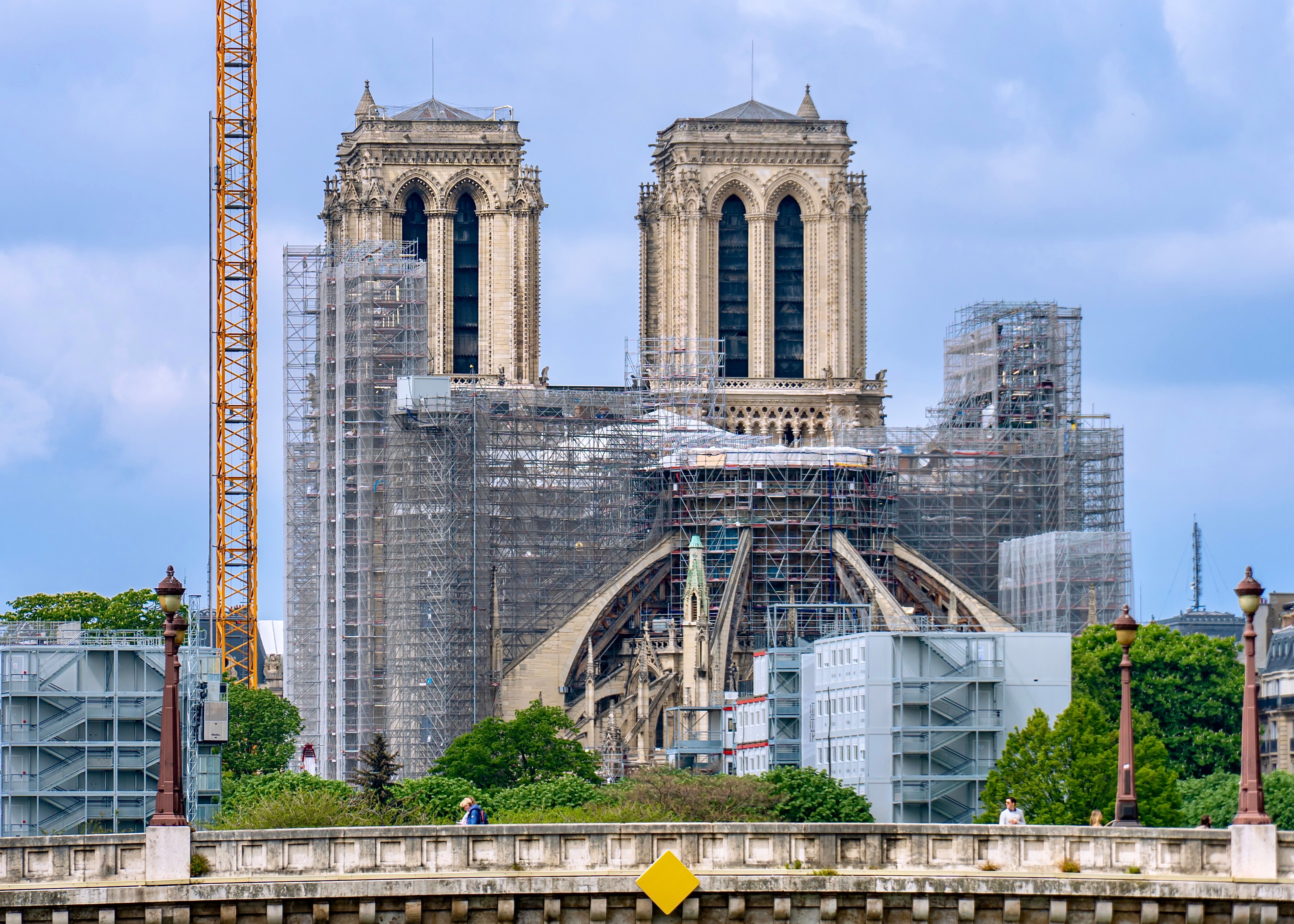 Aerial View of Notre-Dame Cathedral in Paris · Free Stock Photo