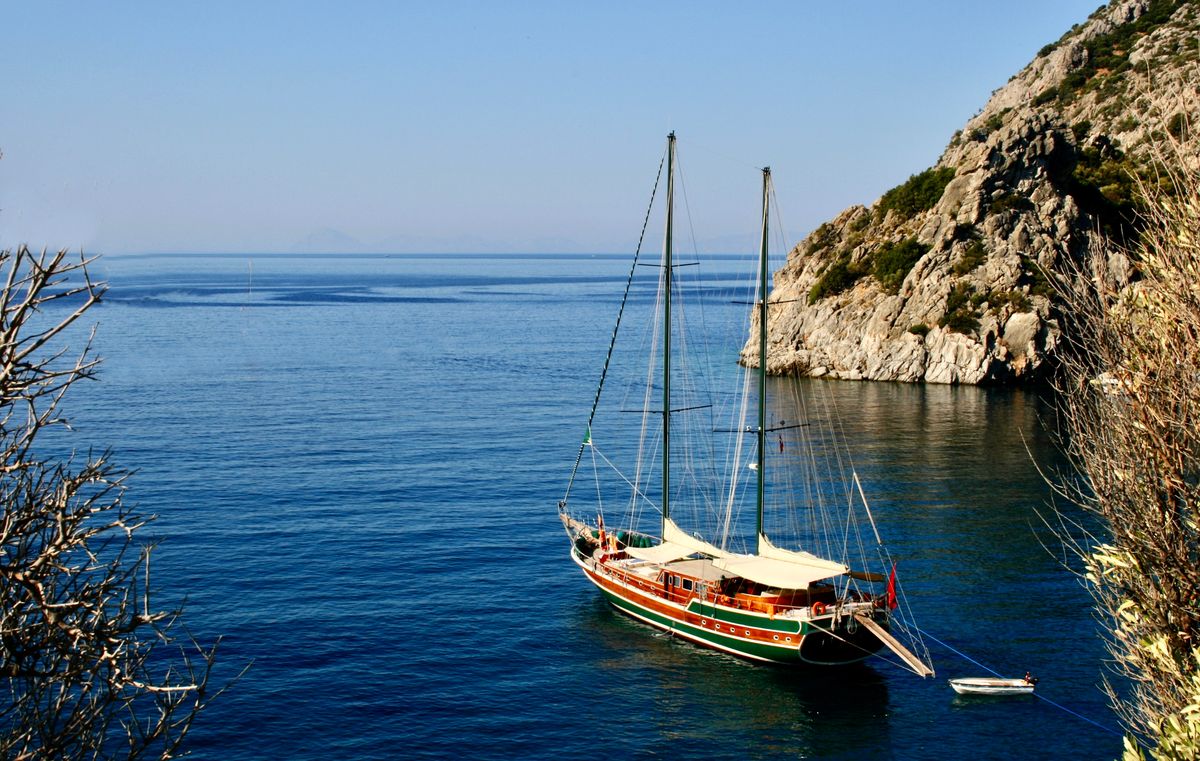 A turquoise cove on the Turkish Mediterranean coast