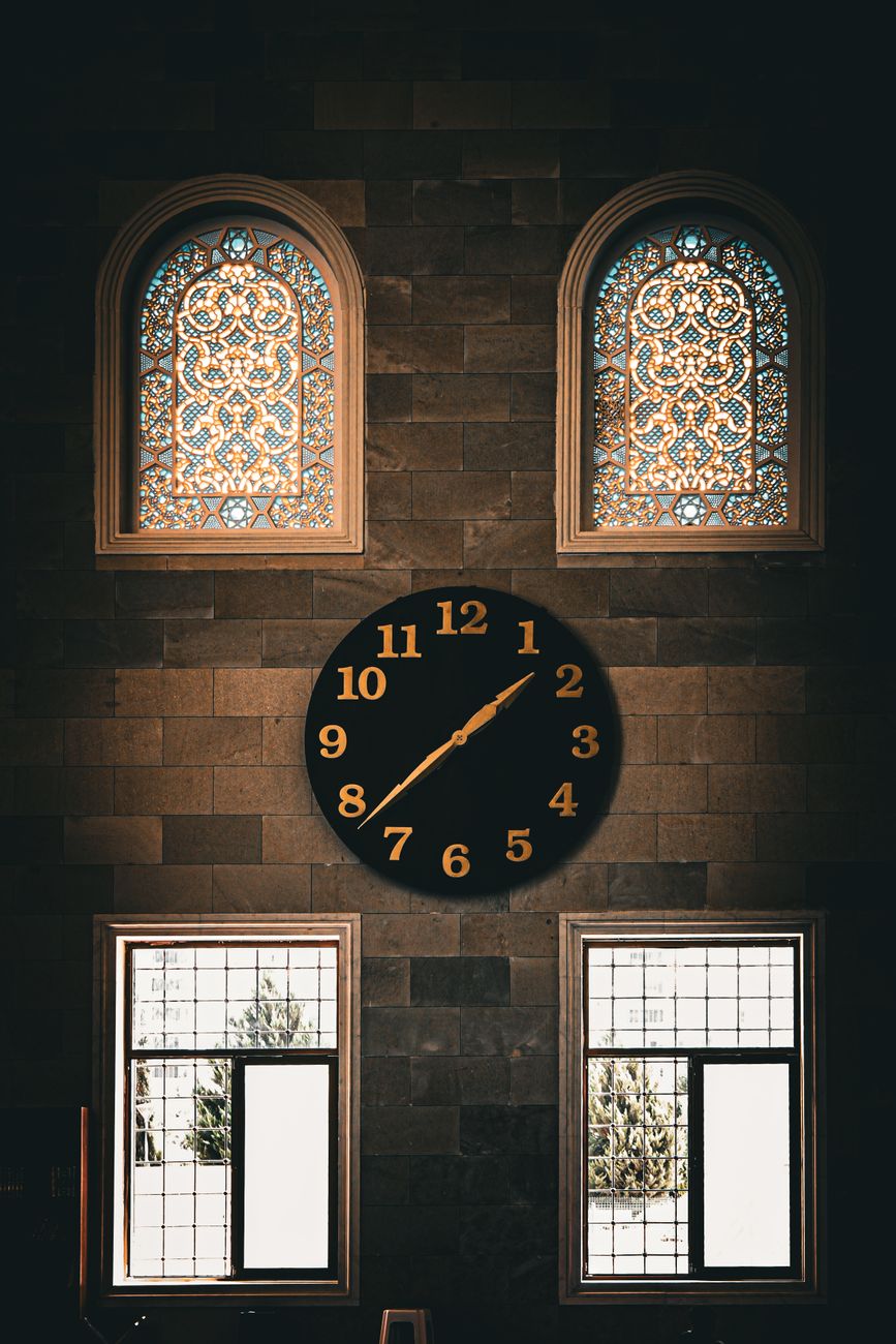 illuminated world map wall clock display