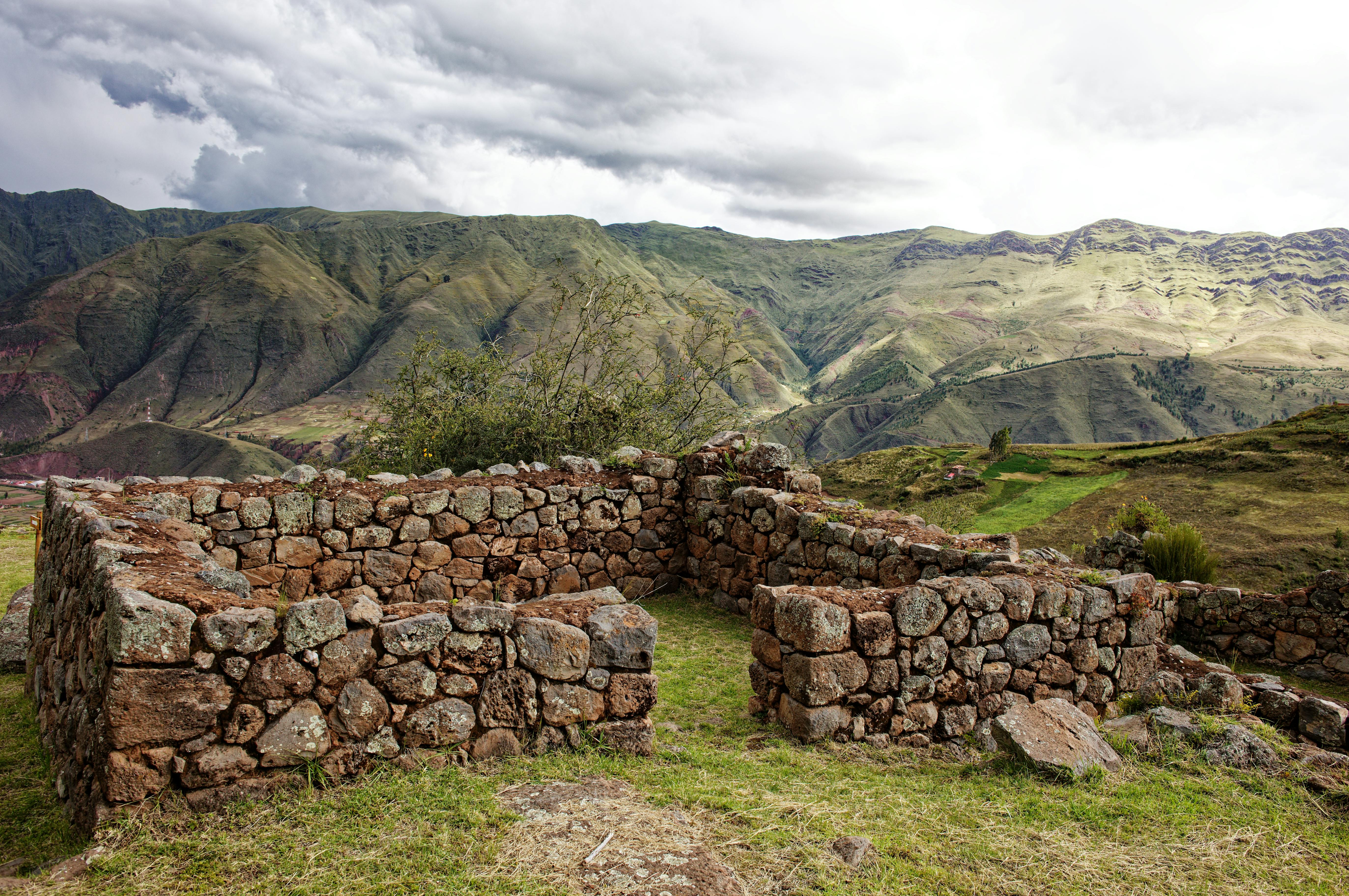 the archaeolocical site of tipon in cusco peru