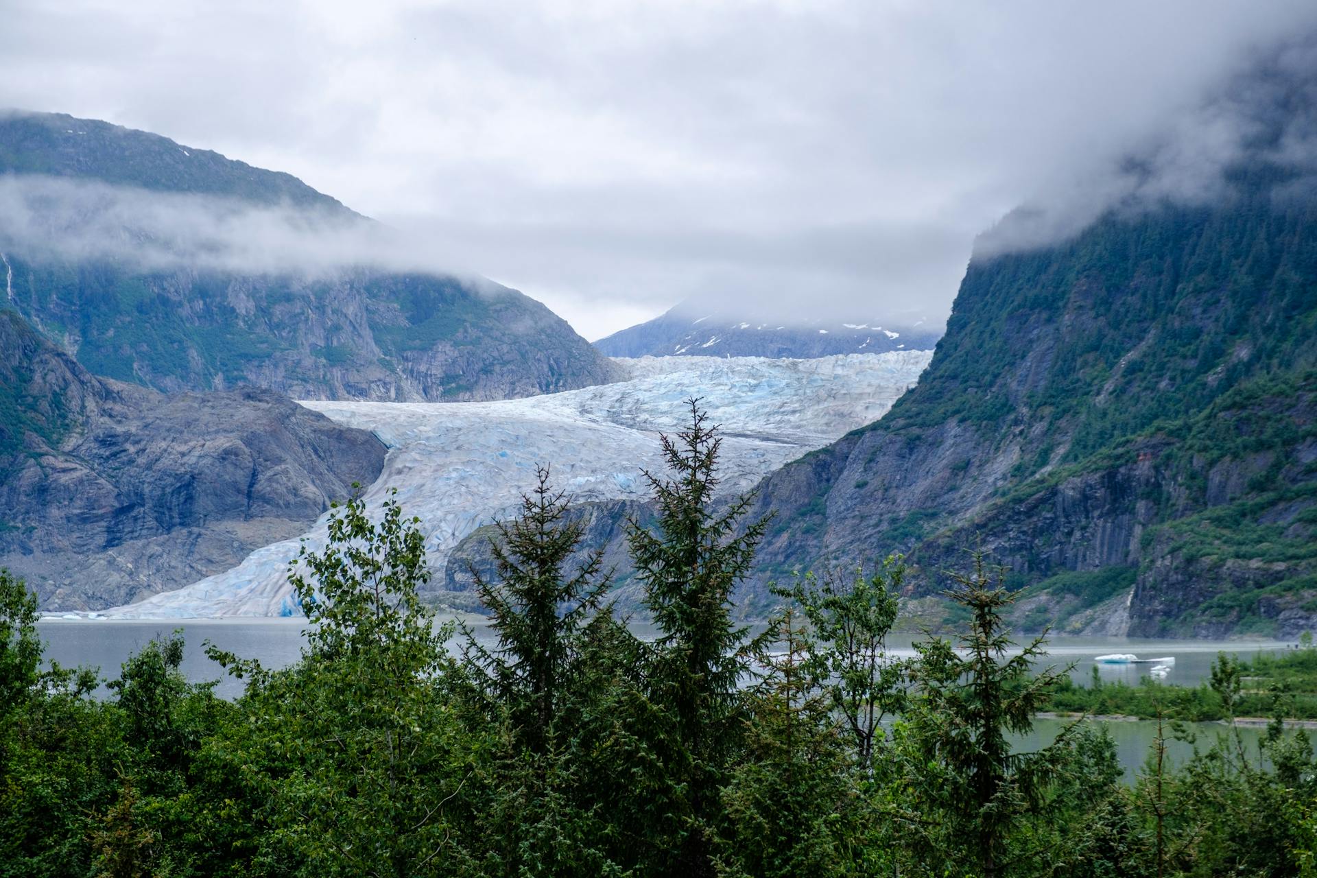 View of the Hubbard Glacier near Juneau Alaska