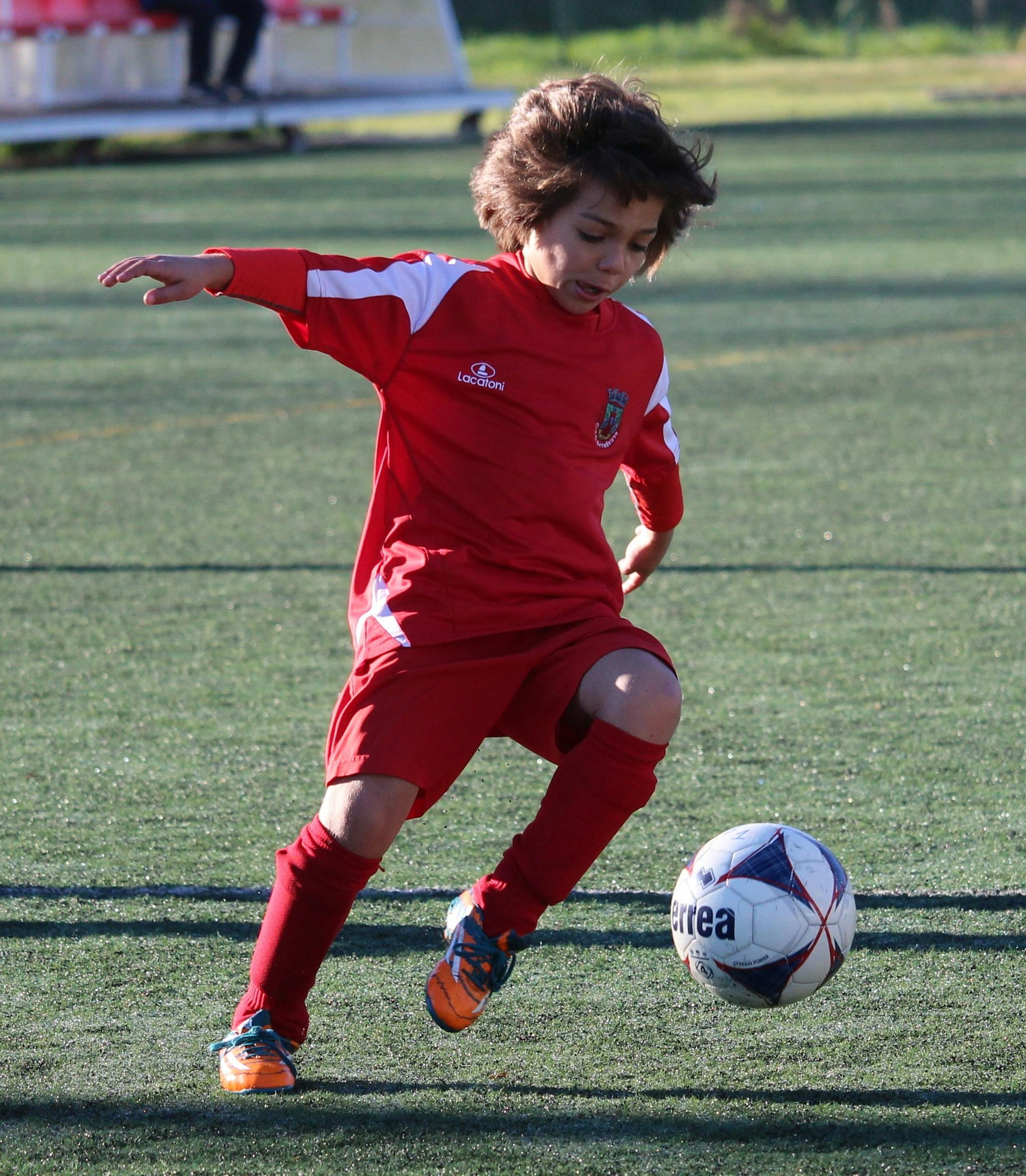 free stock photo of child football play