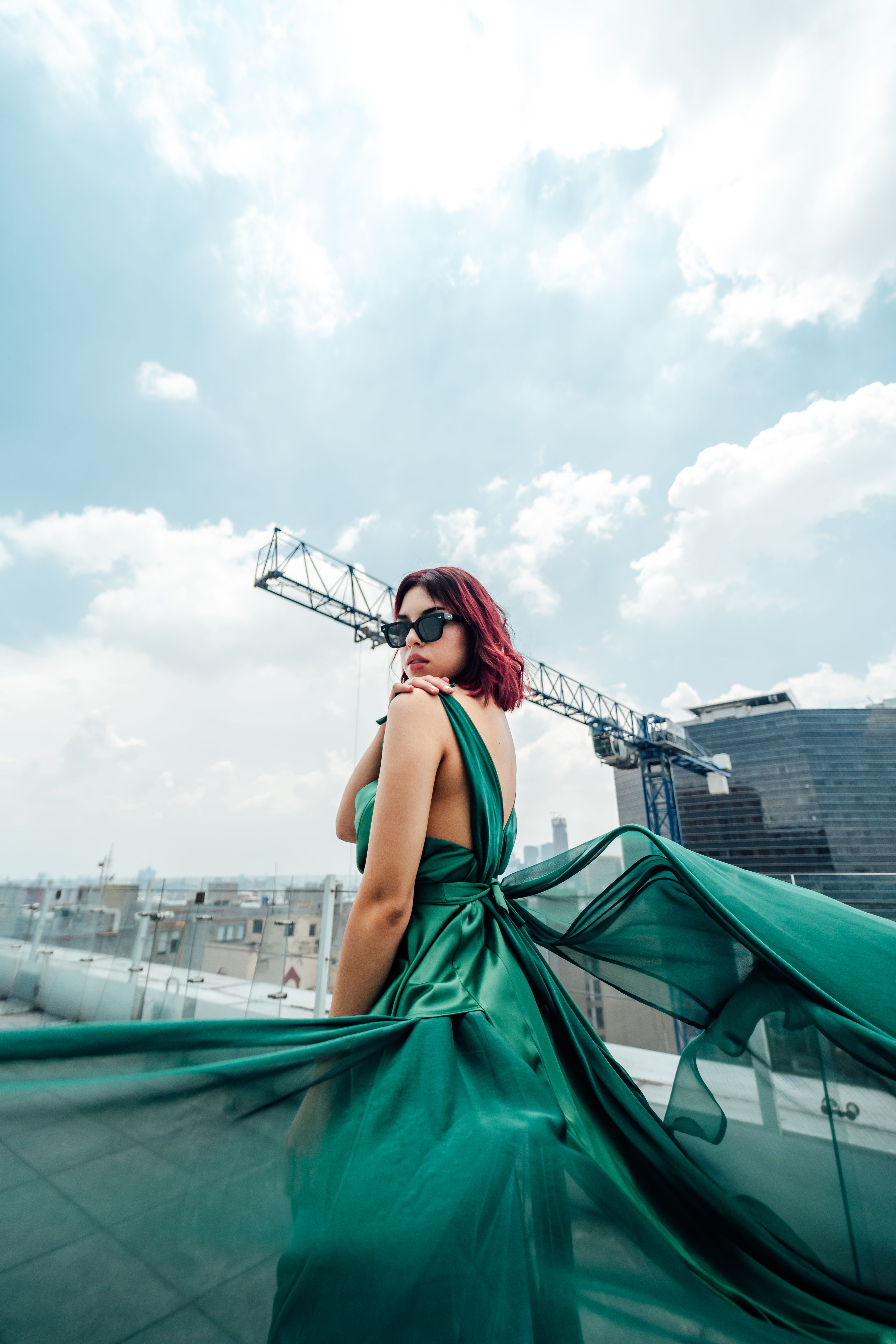 Woman in Green Dress  Free Stock Photo