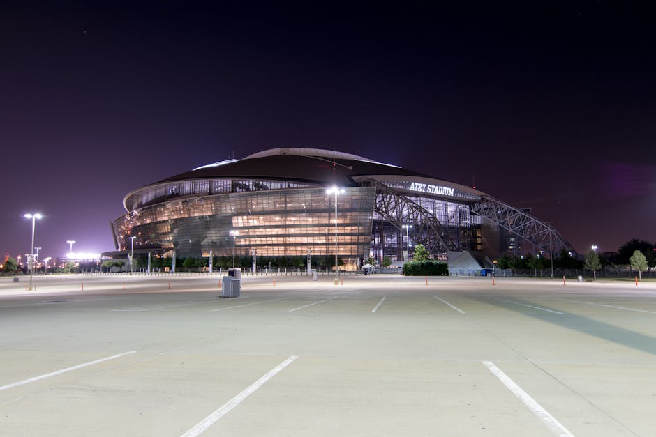 Gray Arena during Night