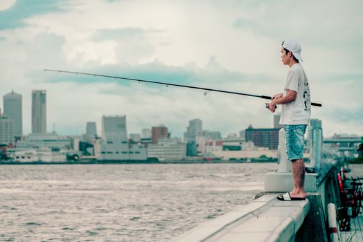 Free stock photo of angler, beach, beautiful sky