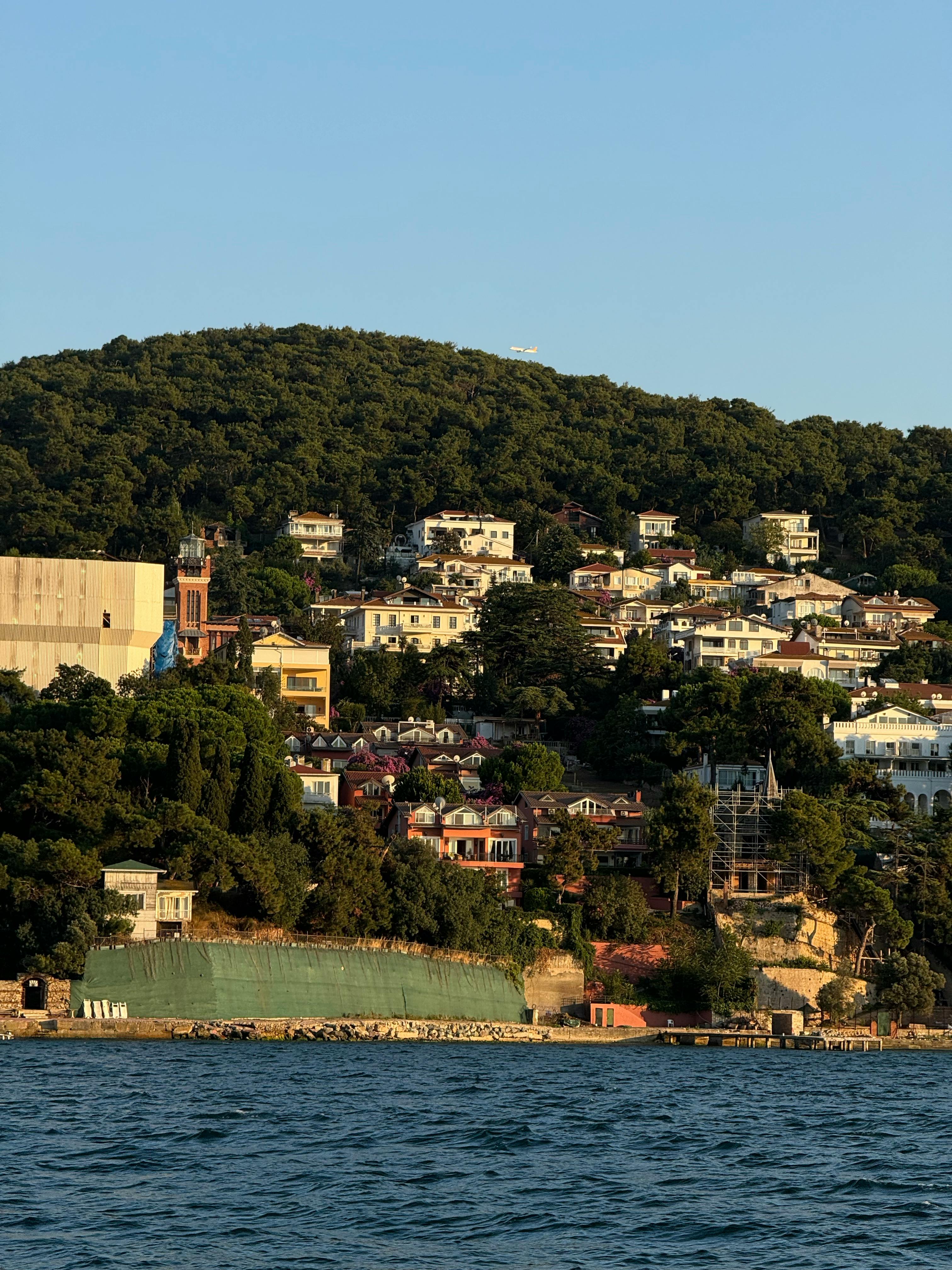 a view of a city from the water