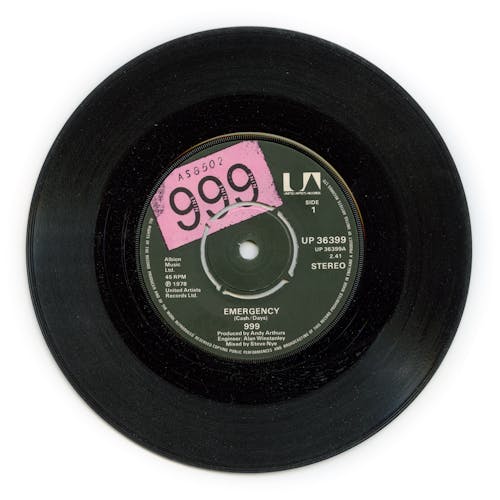 Free Black and Gray Vinyl Record Stock Photo