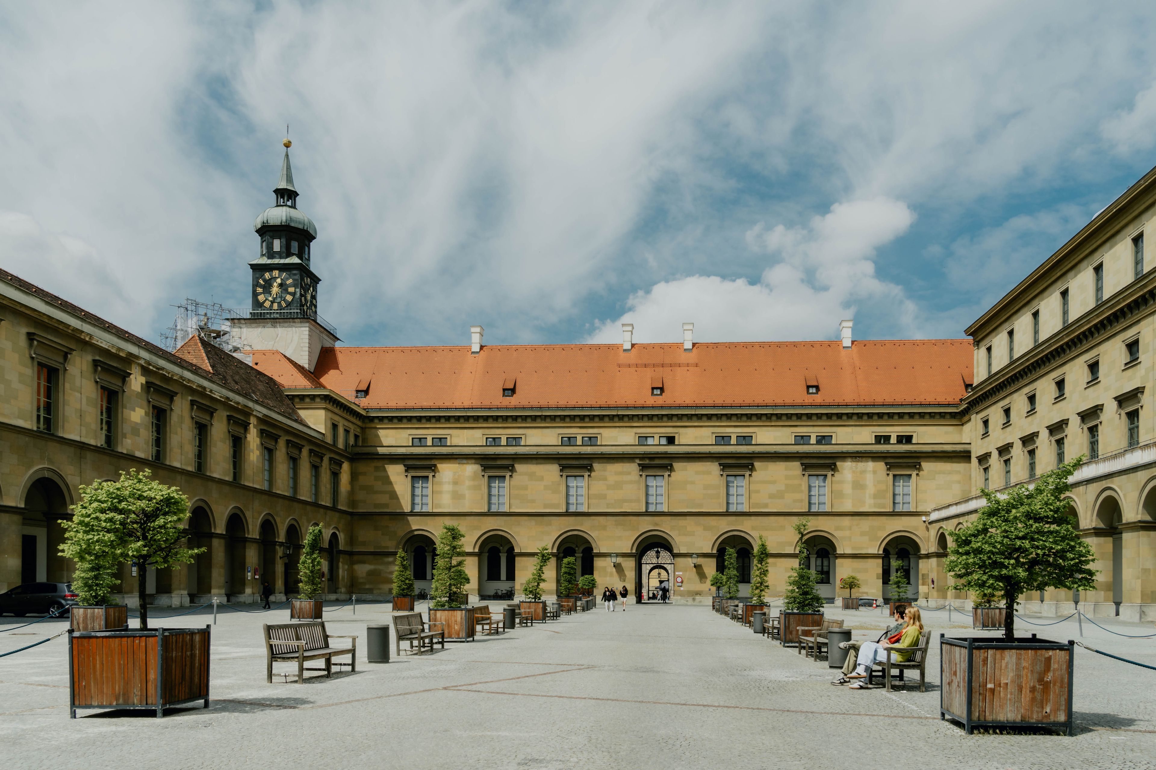 Munich university courtyard memorial