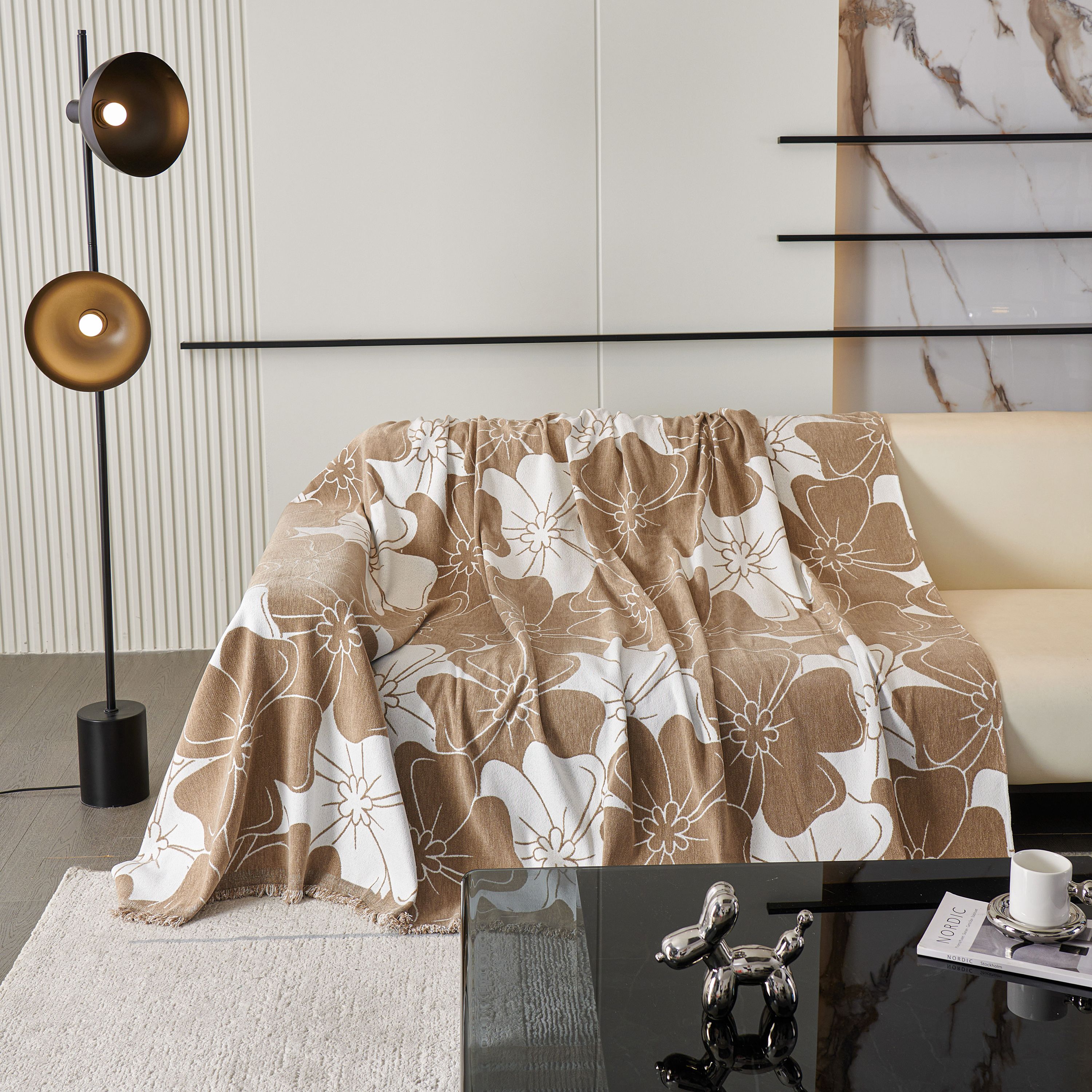 Verde Linen Throw Blanket 2