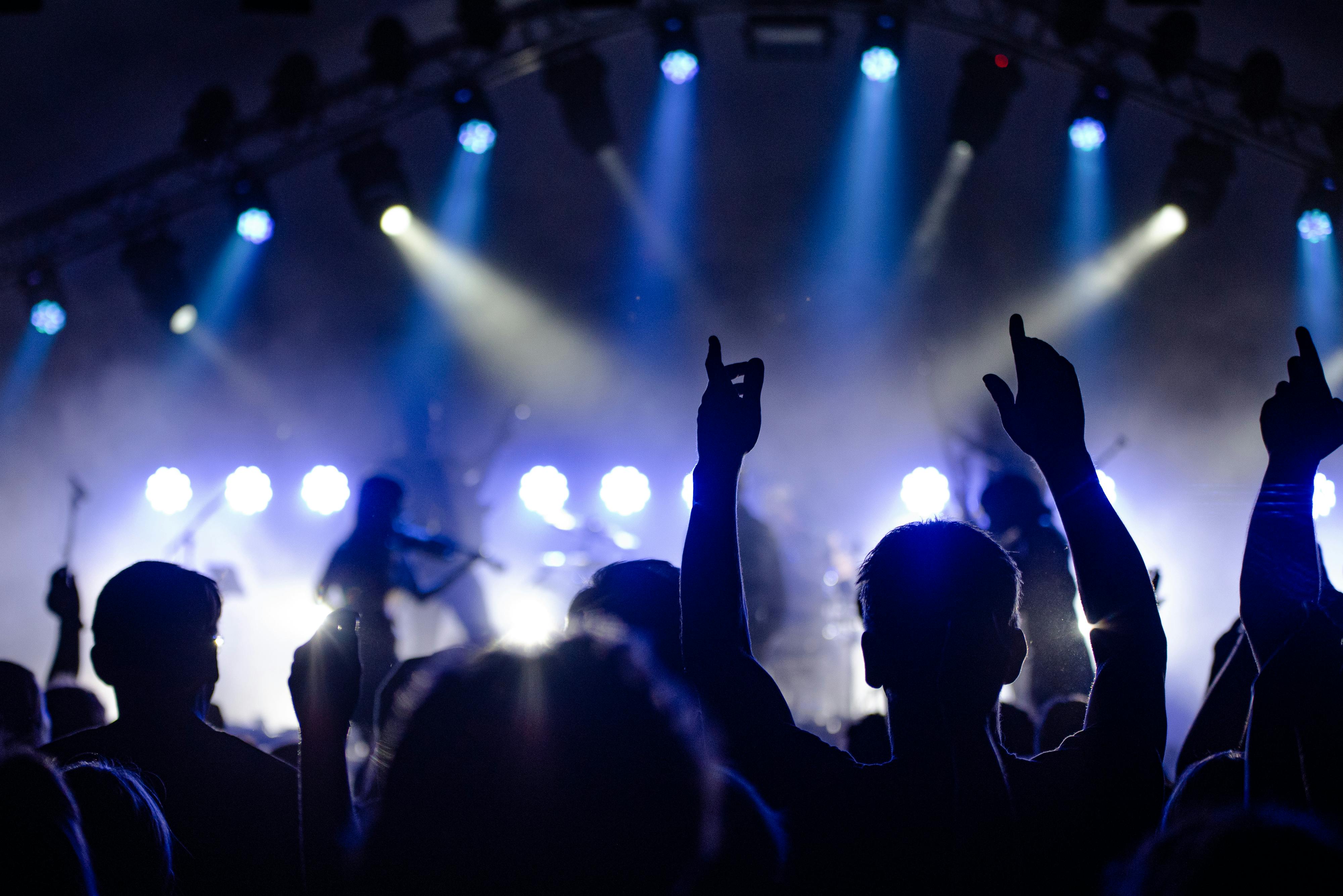 photo of people watching a concert