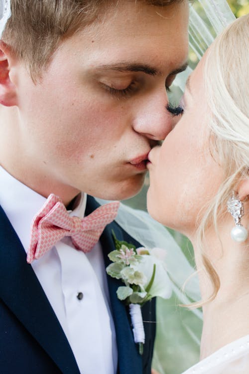 Photo of Couple Kissing