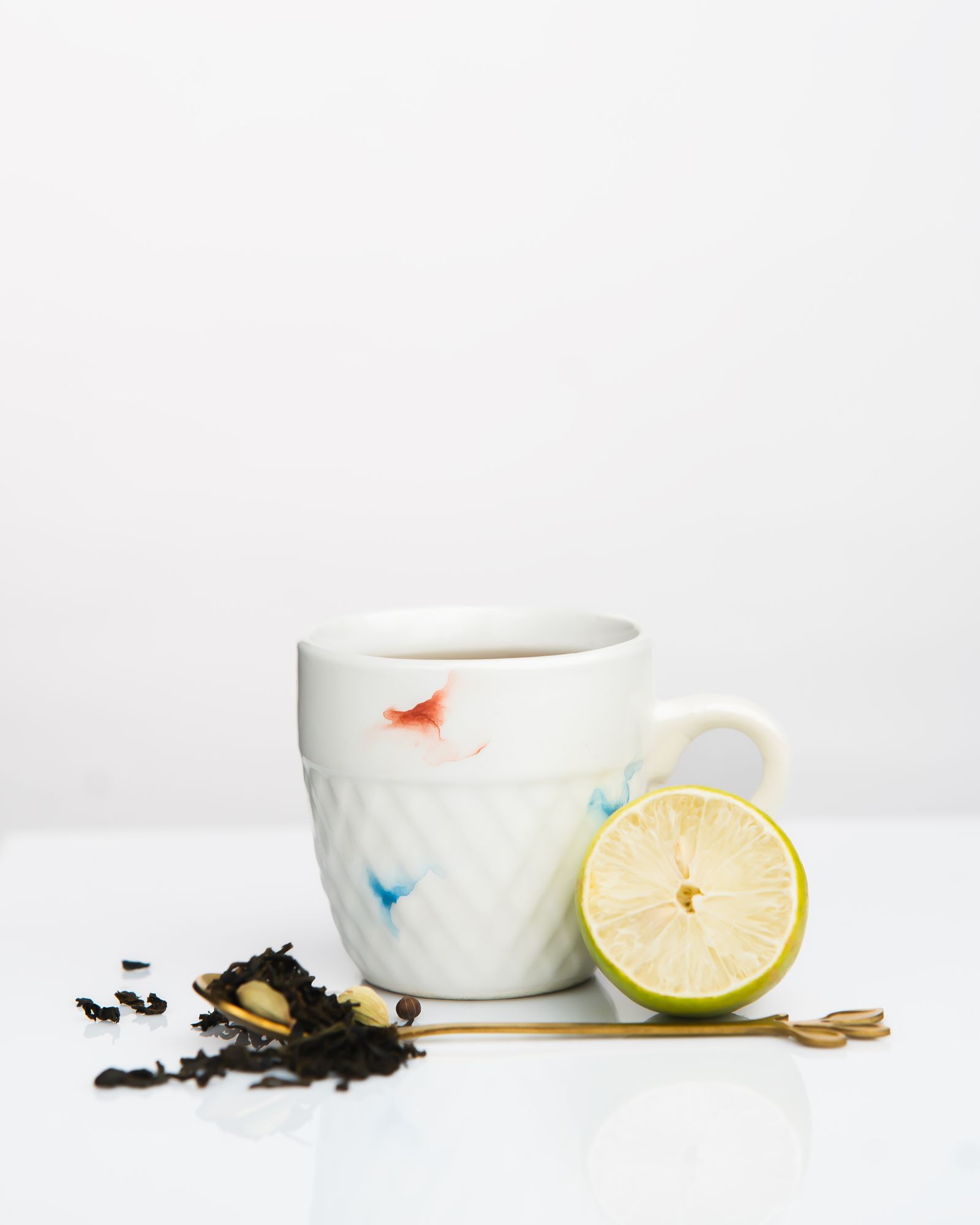 Herbal tea with lemon and spices for gentle hormone-supportive wellness habits