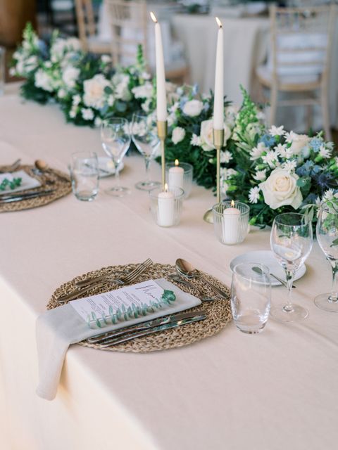 Wedding invitation eucalyptus-banquet