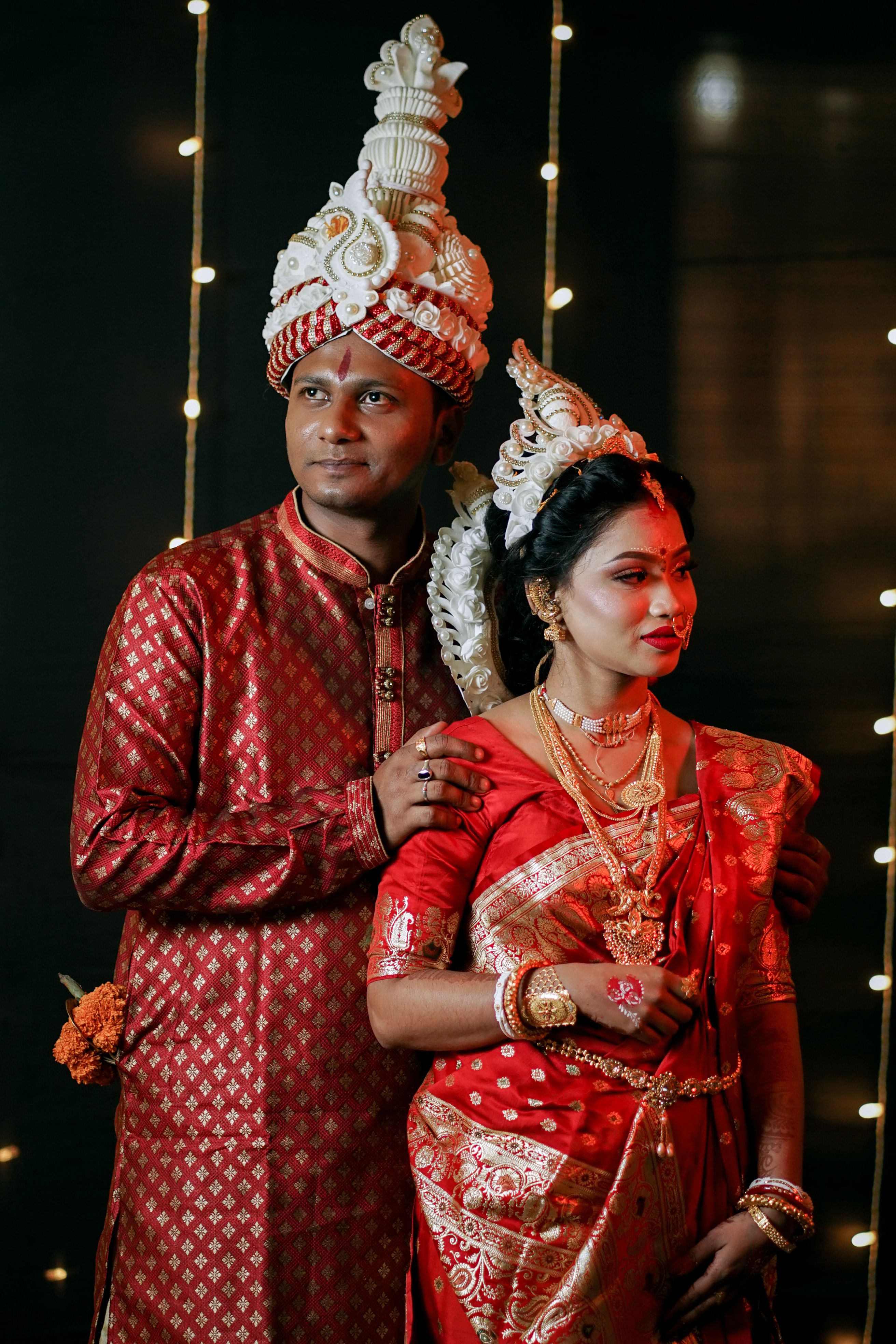 A couple in traditional indian attire · Free Stock Photo