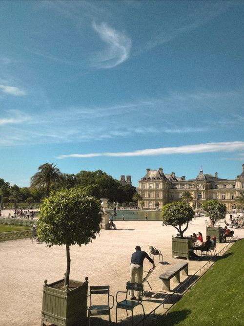 Free Luxembourg Garden in Paris, France Stock Photo