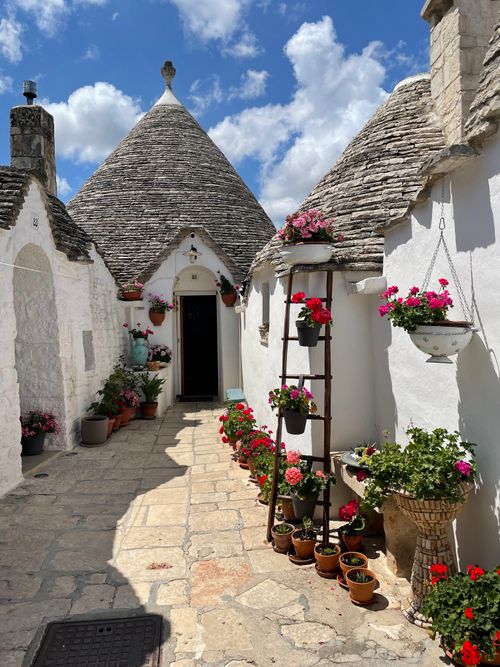 Free Alberobello beautiful houses in Italy, Bari Stock Photo
