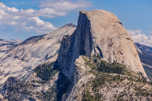 Free Breathtaking view of Half Dome, an iconic granite cliff in Yosemite National Park, California. Stock Photo