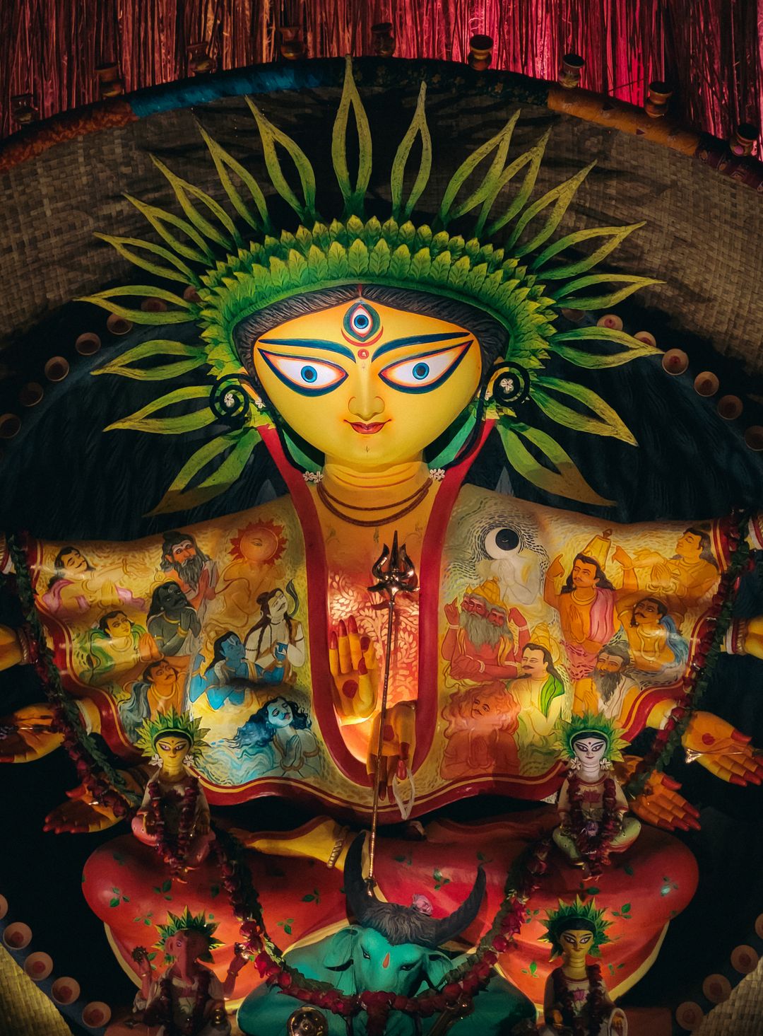 Painting of the goddess Durga