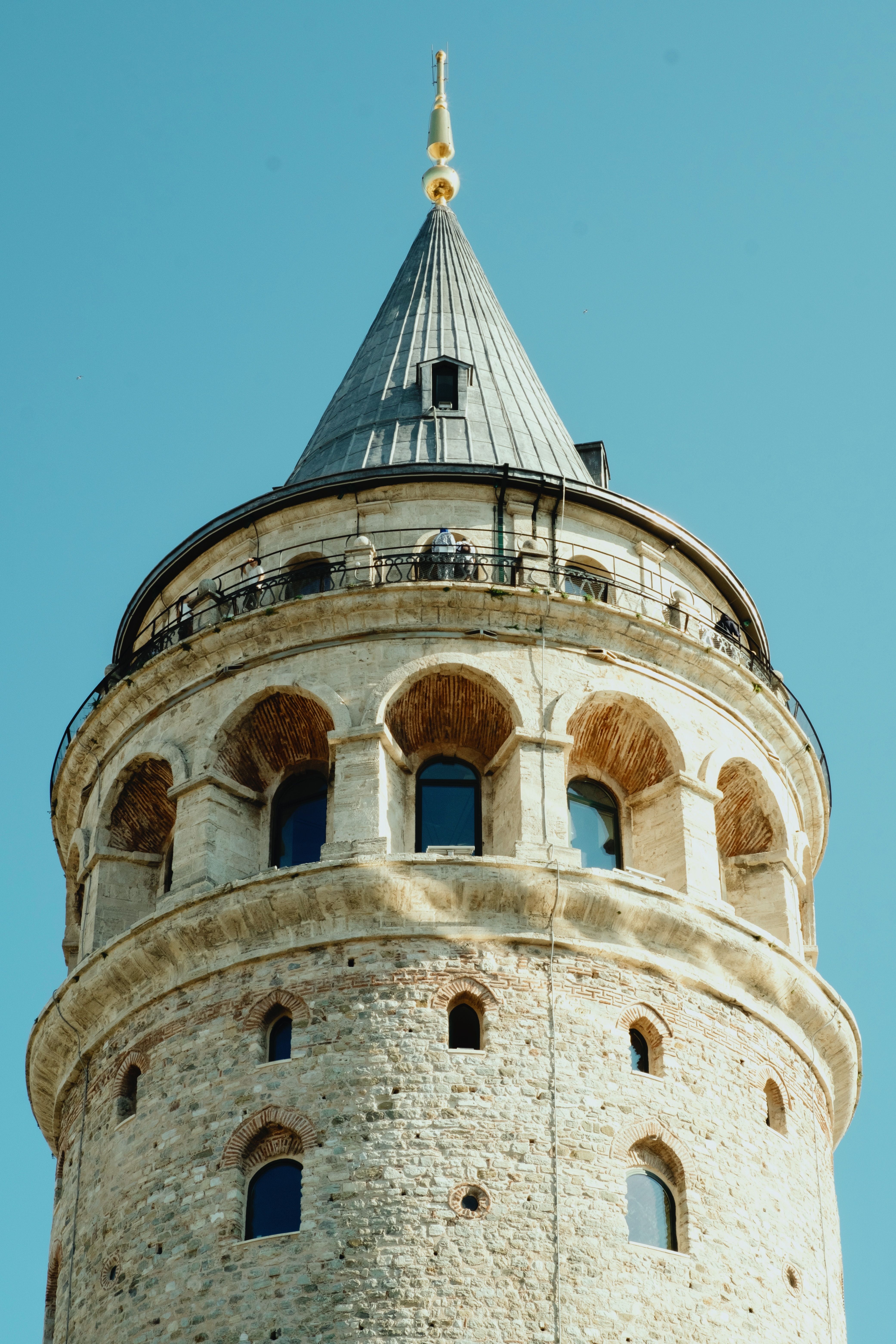 Historic Galata Tower stands majestically in Istanbul, Türkiye, showcasing stunning architecture.