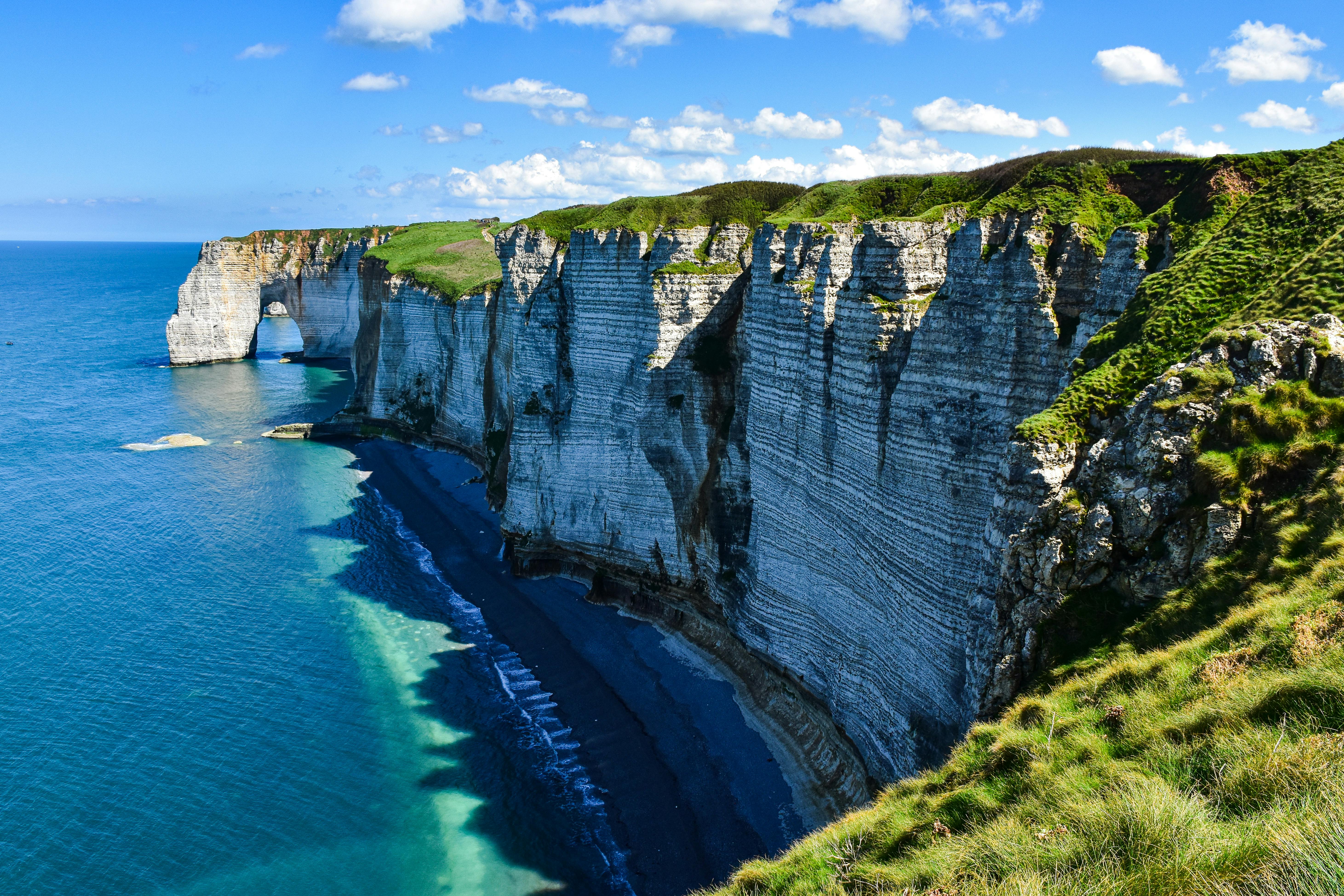 the cliffs of etretat france