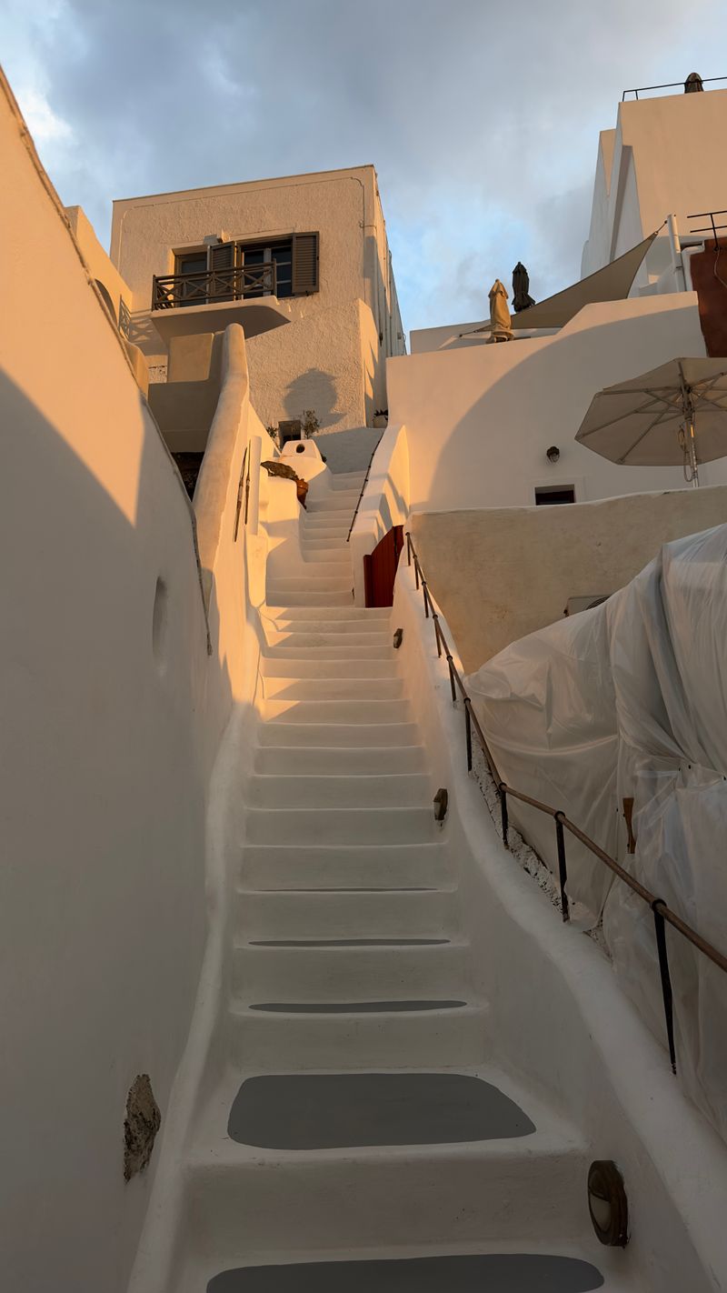 Oia village in Santorini, Greece — reachable via direct flights from Riga