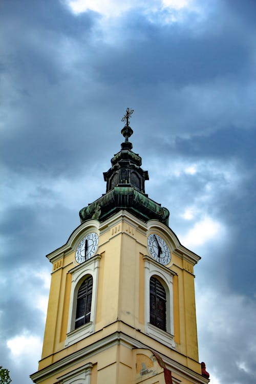 クロック, タワー, 教会の無料の写真素材