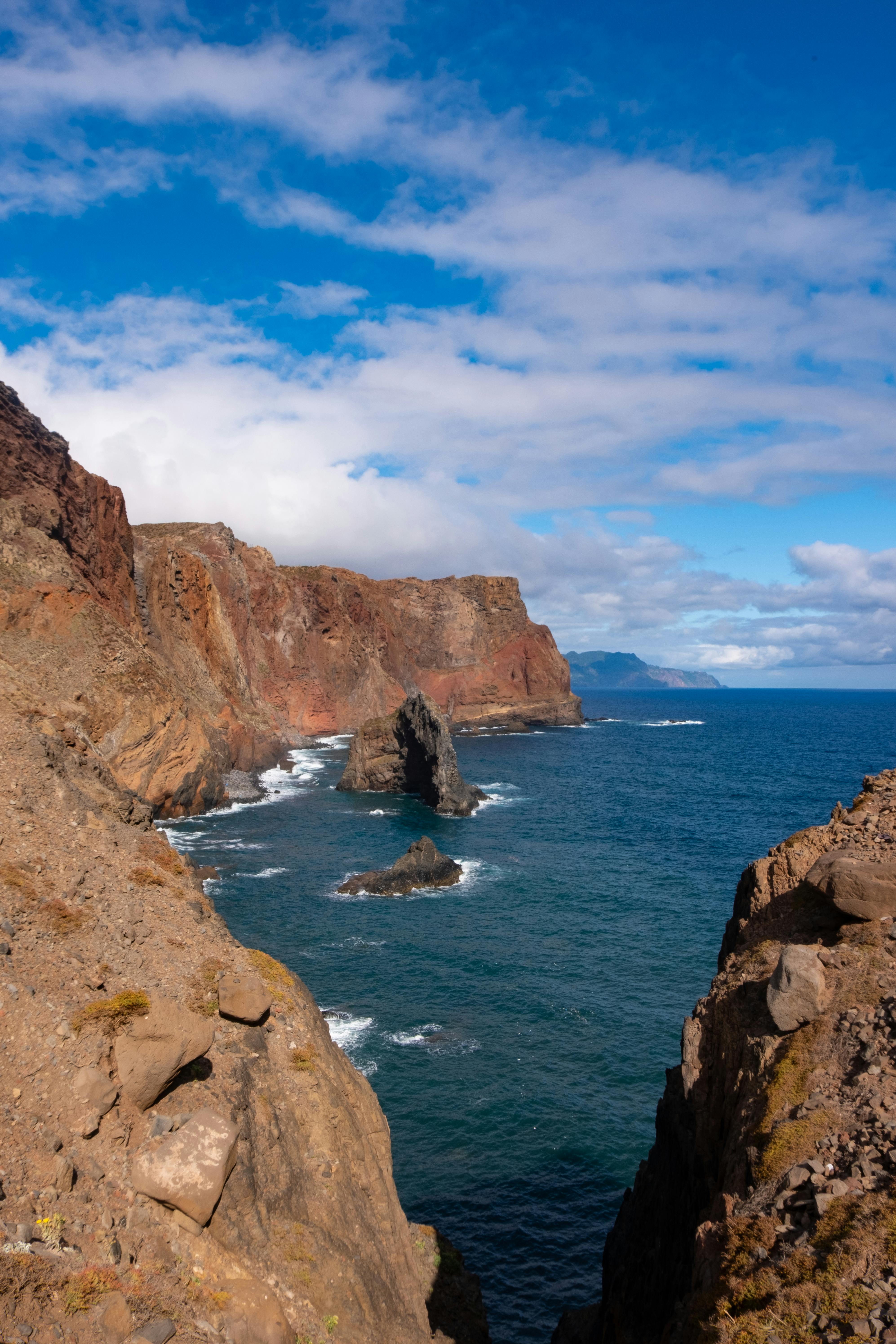 the cliffs of the island of lanzarote