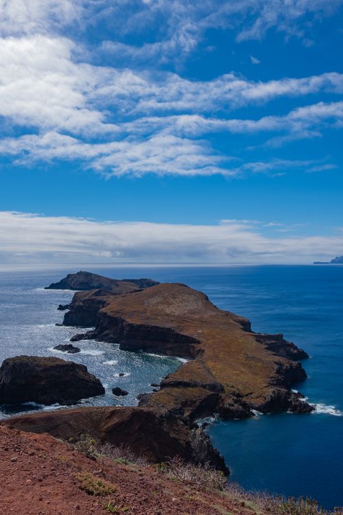 Free Explore the rugged cliffs and stunning seascape of Madeira Island, Portugal. Stock Photo
