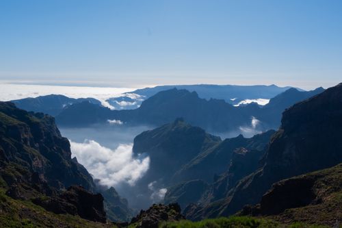 Free Explore the stunning mountainous scenery and clouds in Madeira, Portugal. Stock Photo