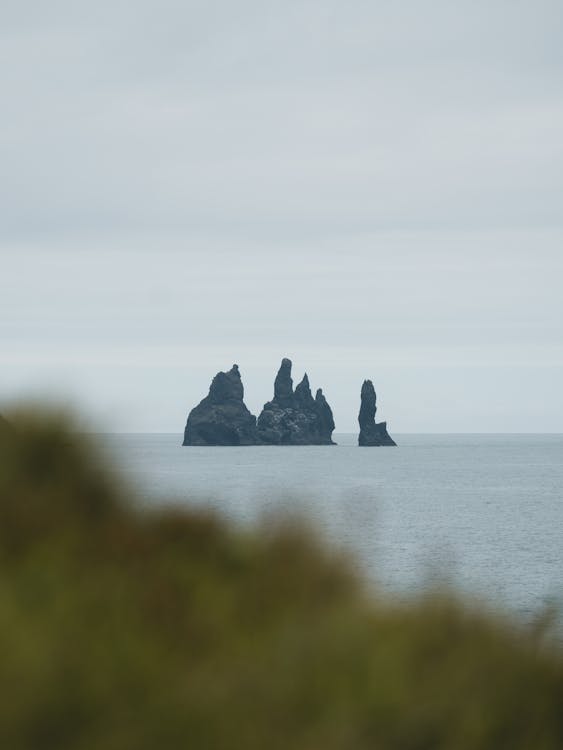 Foto Der Felsformation Auf See