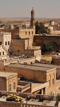 A scenic view of Midyat's ancient architecture showcasing its historic charm.