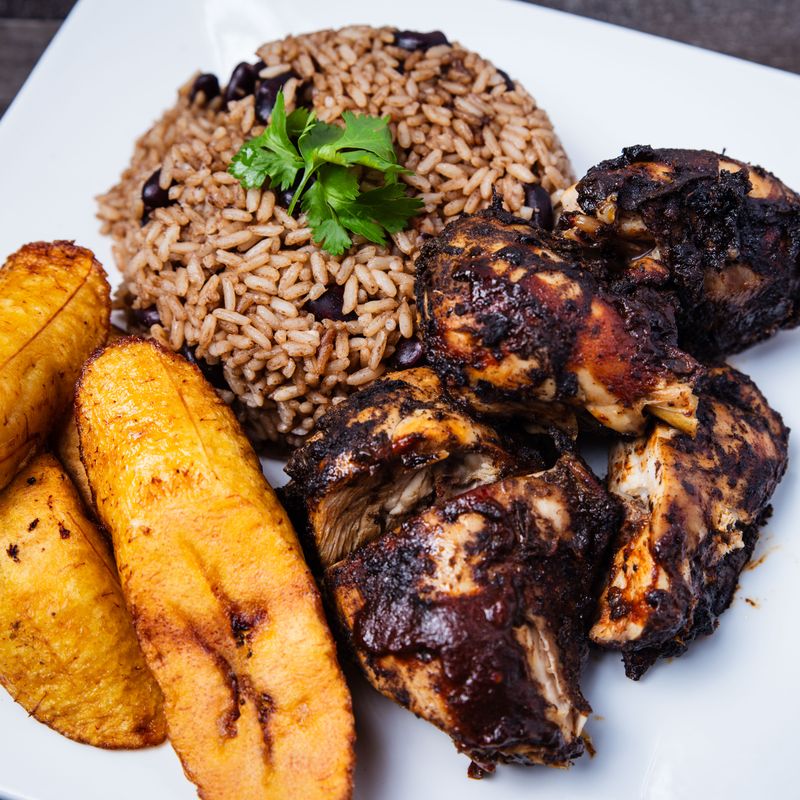 Jerk Chicken Wrap with Mango