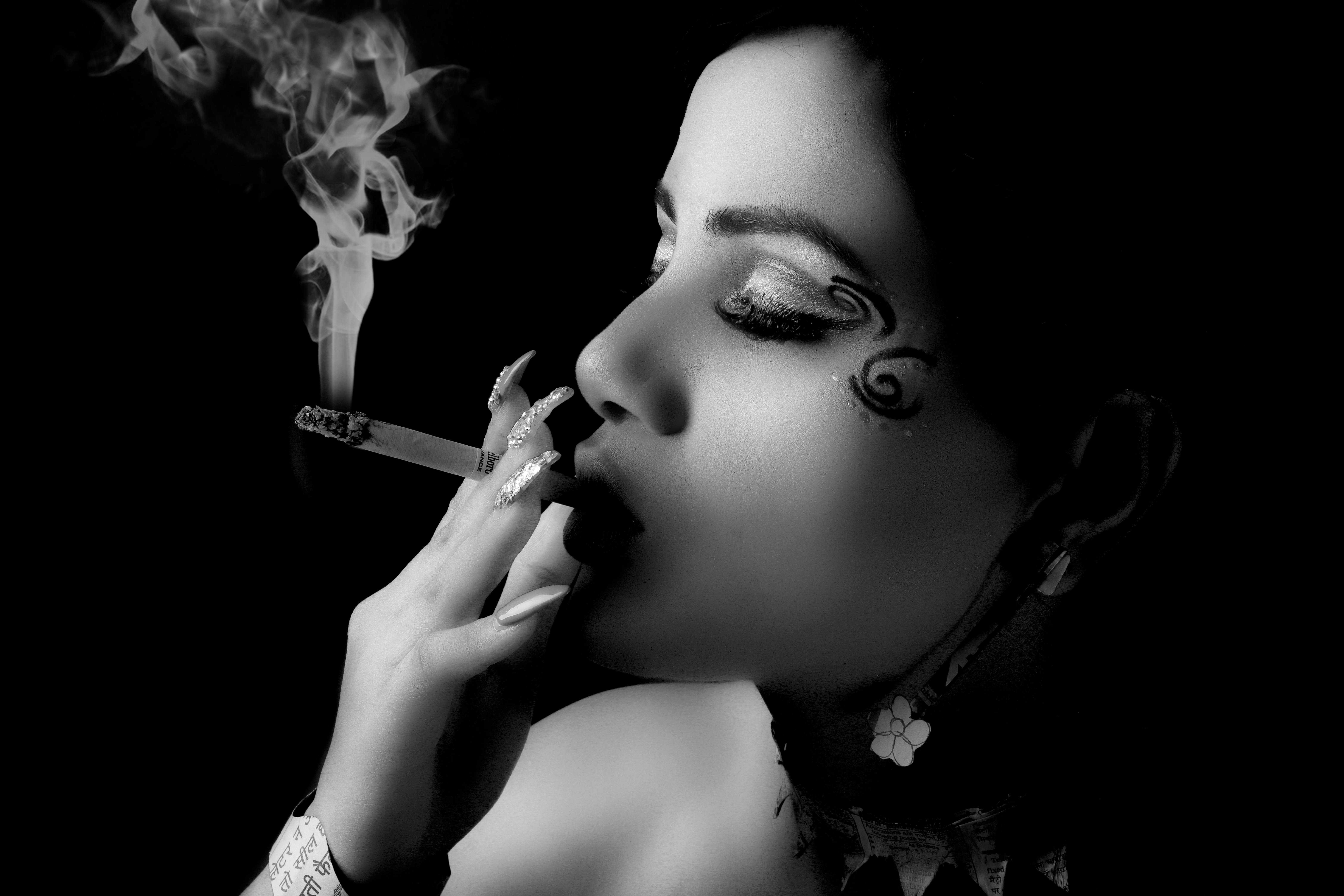 Free stock photo of black and white, black background, smoke