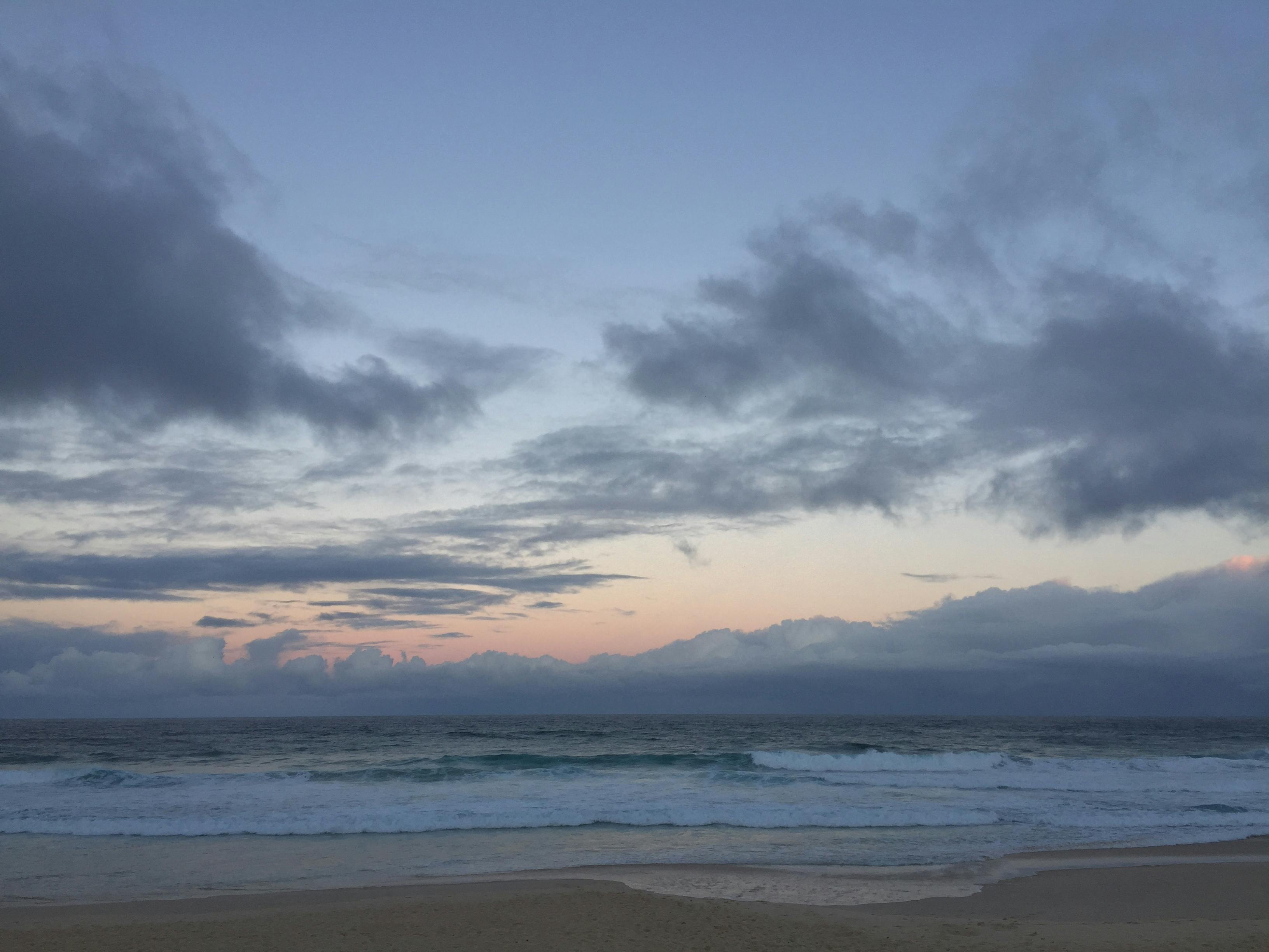 Free stock photo of Beautiful dusk sky over beach, Beautiful dusk sky ...