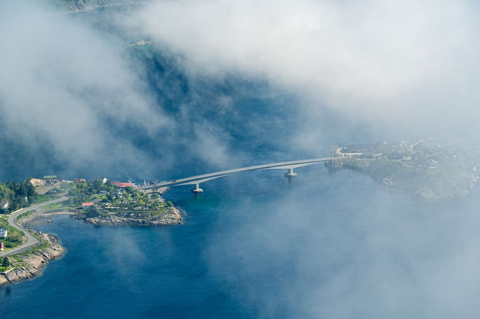 Norway helicopter tour aerial view